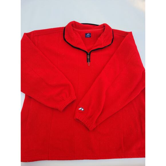 Vtg Ohio State University Quarter Zip Pullover Fleece - Picture 6 of 8